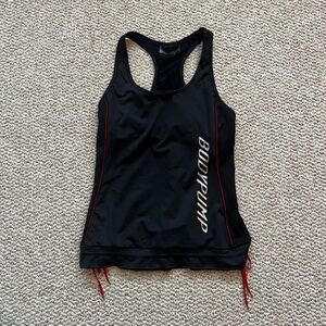 Bodypump Black Racerback Tank Top with Red Accents